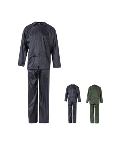 VL SEDNA. Ensemble de pluie (225g/m²), deux pièces en polyester (100%) avec finition PVC