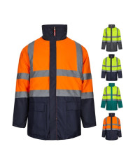VL JUNO. Parka 4 en 1 bicolore (180g/m²), en polyester (100%), avec finition PU