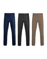 VL VISHNU. Pantalon chino stretch unisexe (260g/m²), en coton (98%) et élasthanne (2%)
