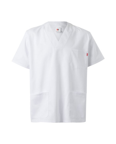 VL TLALOC. Tunique en sergé (190g/m²) à manches courtes, en polyester (65%) et coton (35%)
