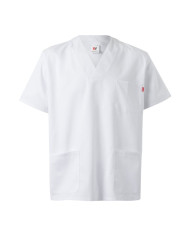 VL TLALOC. Tunique en sergé (190g/m²) à manches courtes, en polyester (65%) et coton (35%)