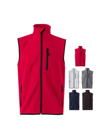 VL VARUNA. Gilet soft shell (280g/m²), avec doublure polaire, en polyester (94%) et élasthanne (6%)