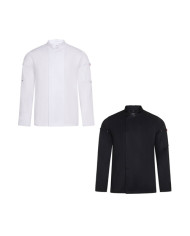 VL AGNI. Veste de cuisine unisexe (190 g/m²) en coton (35 %) et polyester recyclé (65 %)