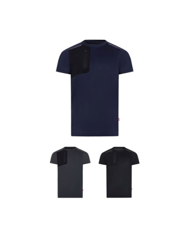 VL RHEA. T-shirt technique gaufré (110 g/m²), composé à 100 % de polyester recyclé