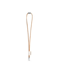 SET Lanyard CORK Long (Ø 5 mm) avec mousqueton à déclenchement de 9 mm et fermoir de sécurité Ø 5 mm