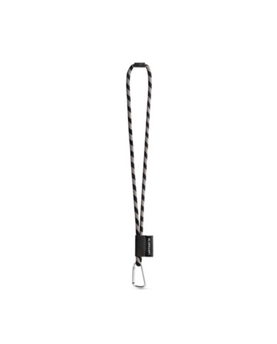 SET Lanyard TUBE Long (Ø 7 mm) avec mousqueton en forme de D de 55 mm et fermoir de sécurité Ø 7 mm