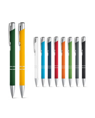 BETA SOFT. Stylo en aluminium avec finition en caoutchouc