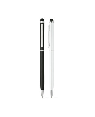 ZOE BK. Stylo à bille en aluminium avec pointe tactile