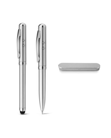 LAPOINT. Stylo bille multifonction en métal