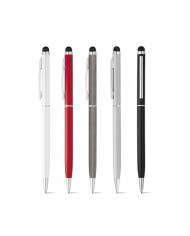 ZOE. Stylo en aluminium avec mécanisme twist et embout tactile