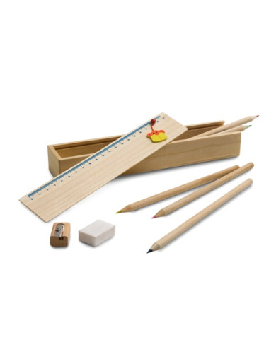DOODLE. Set de dessin fourni dans une boîte en bois