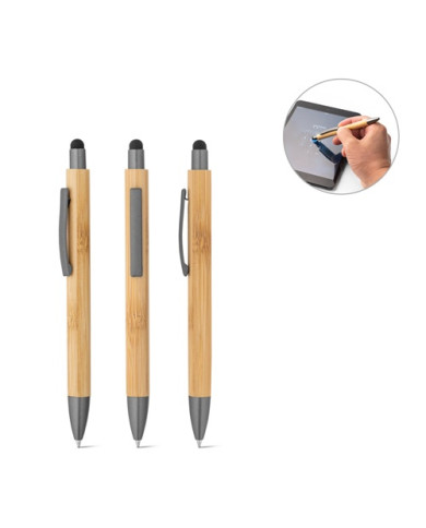 ZOLA bamboo pen, matt finish, touch tip | 2M Numérique