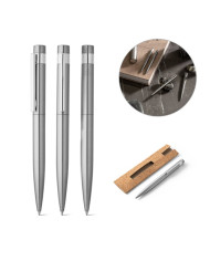 ALEXA. Stylo à bille avec corps en acier inoxydable (53% rSS) et clip