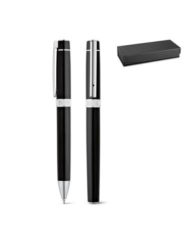 DOURO. Set de roller et stylo en métal avec clip