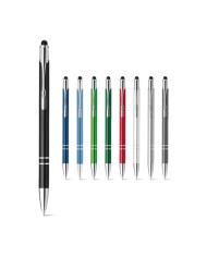 GALBA. Stylo en aluminium avec pointe tactile et clip