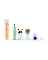 TROPICAL. Set de 3 stylos pour enfants en ABS
