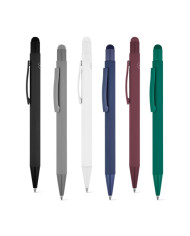 CLINT TOUCH. Stylo à bille au design moderne, fabriqué à partir d'aluminium recyclé (100% rAL), avec une finition en caoutchouc