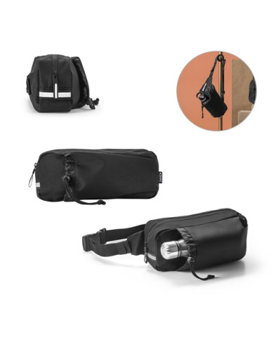 DELFOS recycled polyester reflective bum bag | 2M Numérique