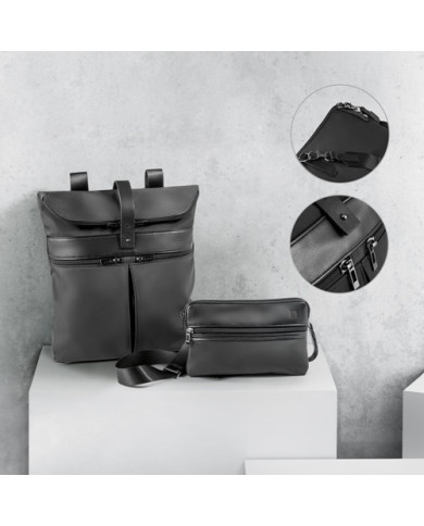 ROVER BACKPACK. Sac à dos en microfibre et PU
