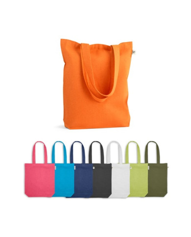 MERIDA. Sac (220 g/m²) en coton (50%), coton recyclé (30%) et polyester (20% rPET)