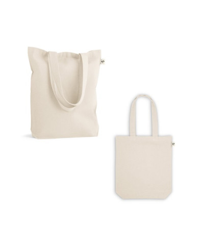 GIRONA. Sac en coton (50%), coton recyclé (30%) et polyester (20% rPET) (220 g/m²)