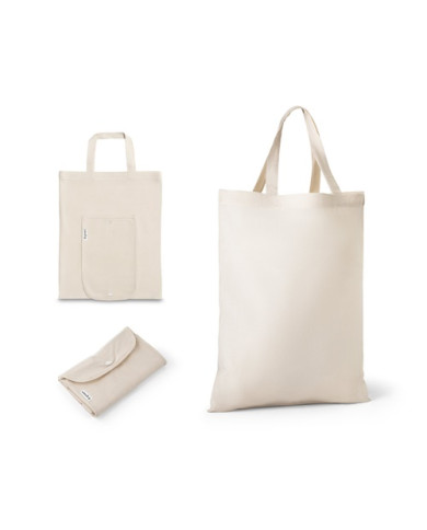 BEIRUT. Sac pliable en coton (50%), coton recyclé (30%) et polyester (20% rPET) (140 g/m²)