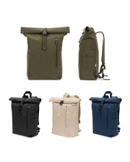 SAINT. Sac à dos à enroulement en coton recyclé et polyester recyclé (380 g/m²)