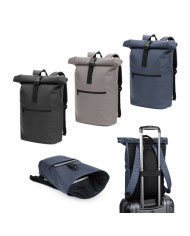 PORTLAND. Sac à dos à enroulement en PU avec poche pour ordinateur portable 16 pouces