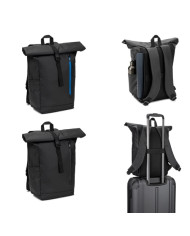 OSASCO BPACK. Sac à dos avec système de fermeture à glissière permettant de rouler la partie supérieure pour l'adapter au