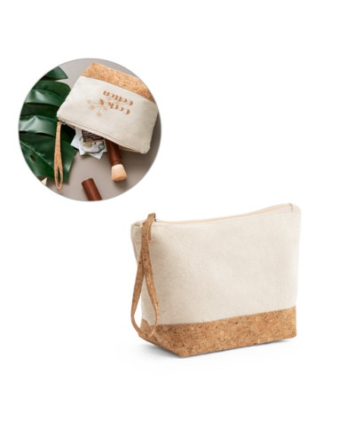 BLANCHETT. Trousse de toilette 100% coton et liège
