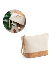 BLANCHETT. Trousse de toilette 100% coton et liège