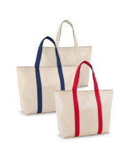 VILLE. Sac en toile 100% coton avec poche frontale et intérieure (280 g/m²)