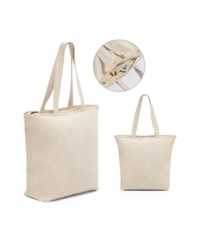 Bolsa HACKNEY de algodón 280 g con cremallera | 2M Numérique