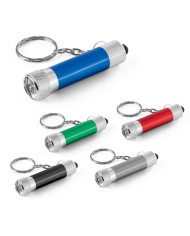 LERGAN. Porte-clés en aluminium avec lampe de poche 3 LED