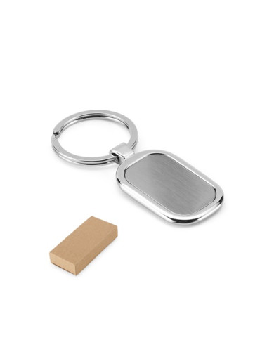 Llavero ZABEL de metal personalizable con doming | 2M Numérique