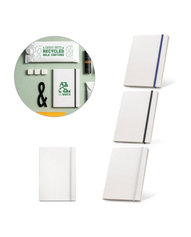 MILKY A5 notebook with white cover to print | 2M Numérique
