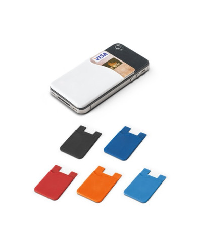 SHELLEY. Porte-cartes en silicone pour smartphone
