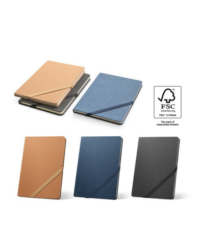 HUXLEY. Carnet A5 à couverture rigide, fabriqué à partir de papier résistant à l'eau