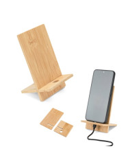 GALEN. Support de téléphone portable en bambou, détachable en deux parties