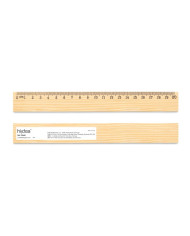 WESLEY 20. Règle en bois de pin avec échelle graduée de 20 cm