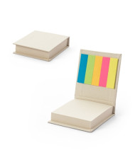 KAIRON. Set de bureau 2 en 1, fabriqué à partir de papier 100 % recyclé, avec 6 blocs-notes autocollants