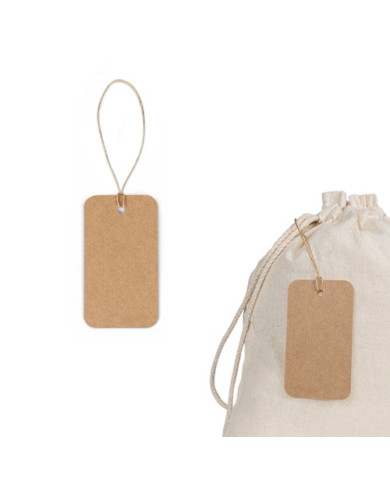 LABEL rectangular recycled paper tag | 2M Numérique