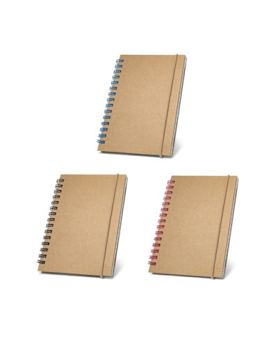 MARLOWE. Bloc-notes de poche à spirale avec pages lignées