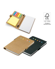 COOPER. Carnet de notes adhésif, 6 types de feuilles autocollantes
