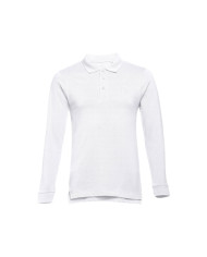 THC BERN WH II. Polo en coton à manches longues pour hommes