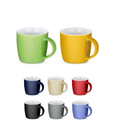 Taza COMANDER de cerámica brillante 370 ml | 2M Numérique