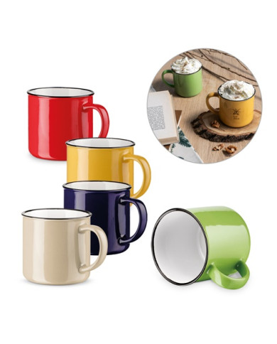 Taza VERNON de cerámica 340 ml apta para lavavajillas | 2M Numérique