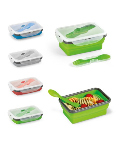 SAFFRON collapsible silicone lunch box | 2M Numérique