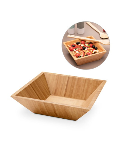 Ensaladera PEPPER rectangular de bambú | 2M Numérique