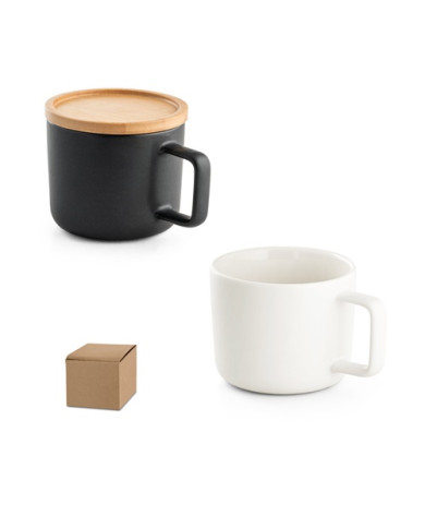 Taza FANGIO de 220 ml en cerámica y bambú | 2M Numérique
